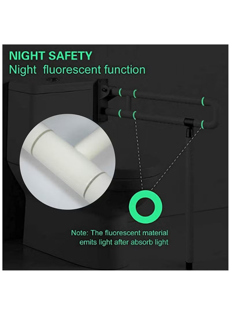 Foldable Drop Down Toilet Grab Bar