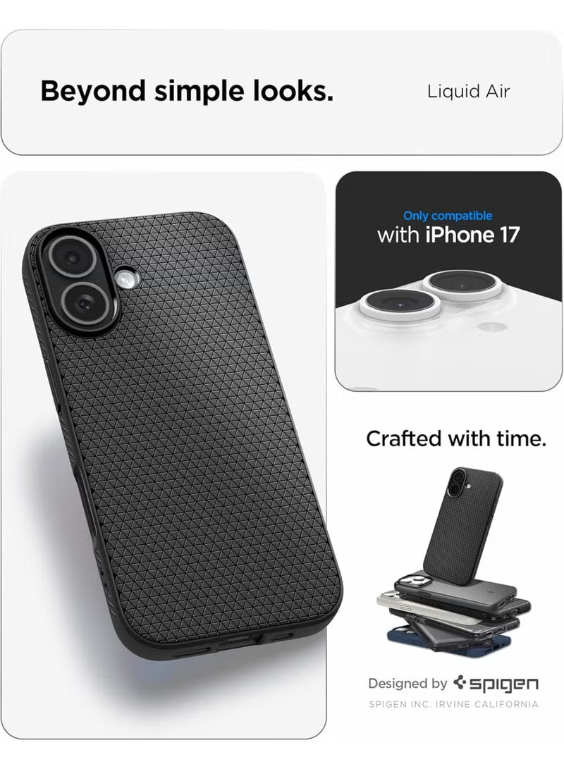 Liquid Air iPhone 17 Case Cover (2025) - Matte Black