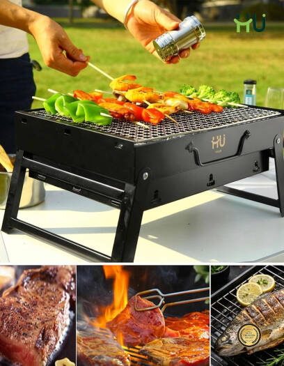 Barbecue Fiesta Portable Barbecue Stand HTO-1022 – Compact Outdoor BBQ Stand