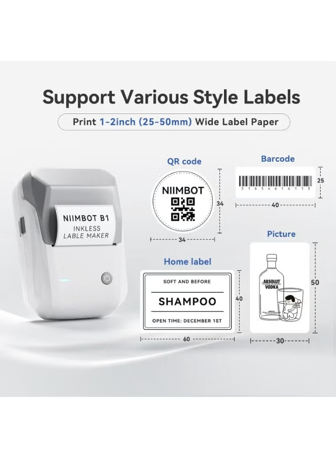 NIIMBOT B1 Inkless Thermal Label Printer