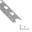 Aluminium “L” Edge Trim – Firenze Silver