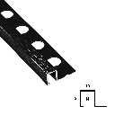 Aluminium Listelo (Tiled divider or border strip)-Black