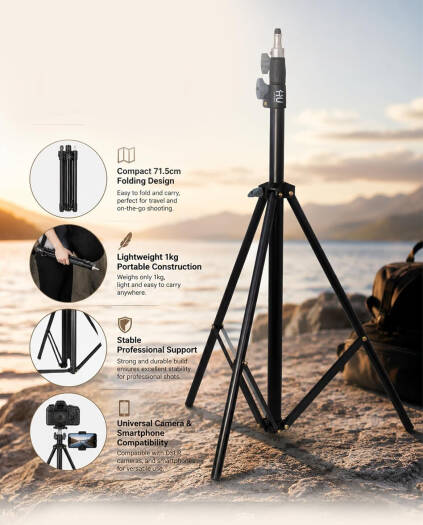 HAC-1027 Portable Photography Tripod with Folding Design