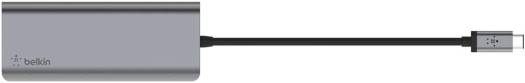Belkin Connect USB-C 6-in-1 Multiport Adapter, 2x USB3.0/3.1 Type-A, USB3.0/3.1 Type-C,