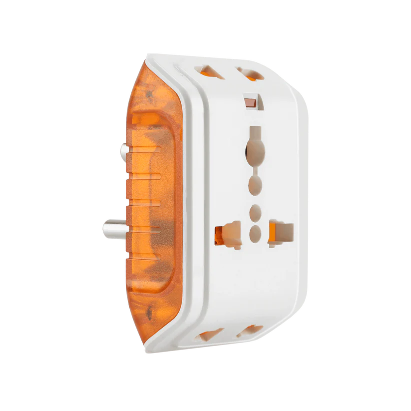 Q212 MODI Multi-Way Adaptor with 2-Round-Pin 10A MD-HWA5009