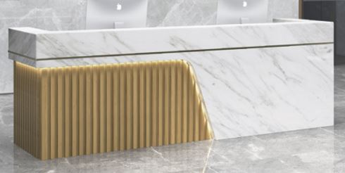 1029 Reception Table 2400*800*1050 (1set, 3box)