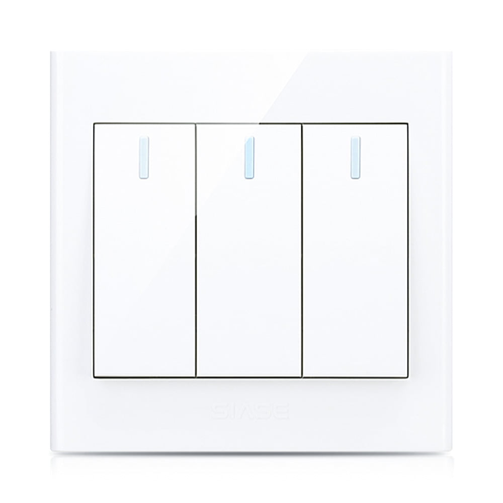 2way Switch 3gang-10a Pc Panel+pc Frame