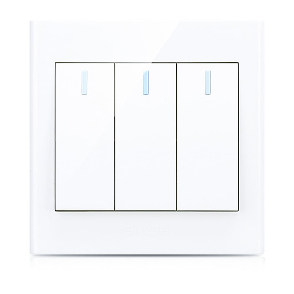 2way Switch 3gang-10a Pc Panel+pc Frame