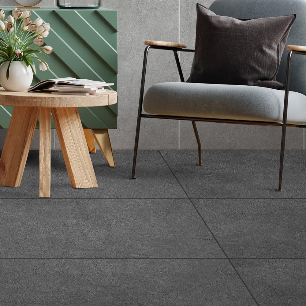 1200*600 Charcoal Black Matt Big Tile