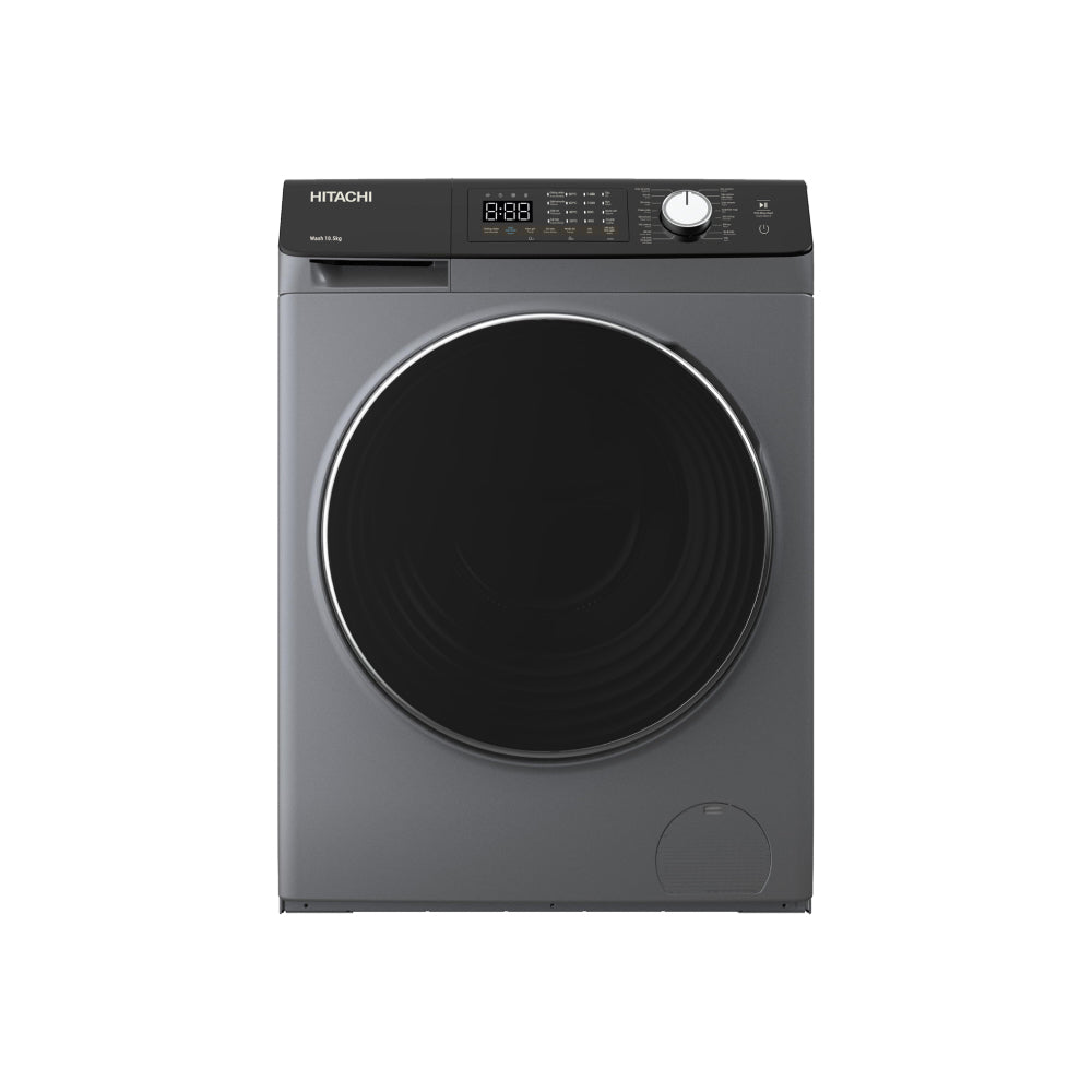 Hitachi Front Loading Washing Machine 10.5Kg – Dark Gray