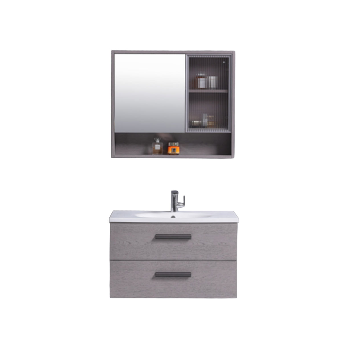 Bathroom Cabinet with LED Mirror KZA-2389080
