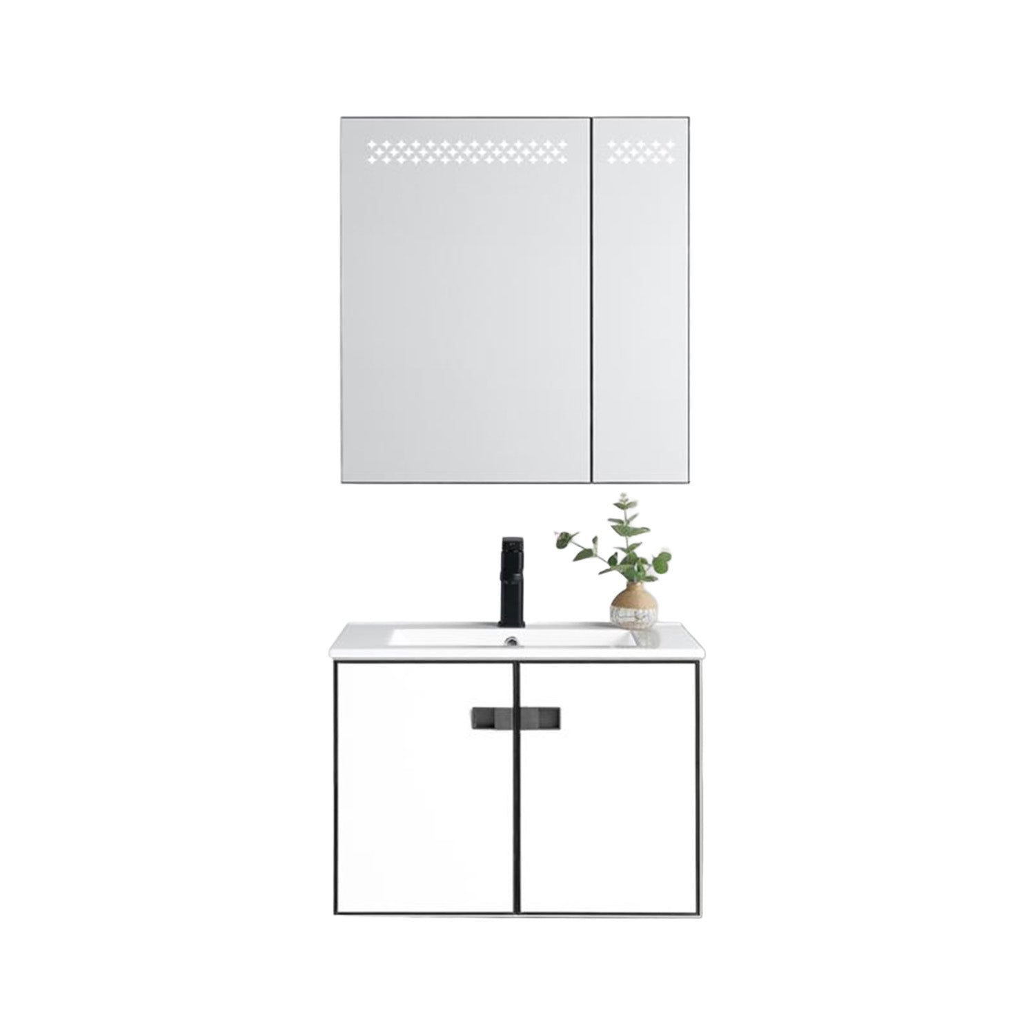 Vanity Bathroom Cabinet 800x470x500mm with LED Light - (1 Set 2 Cartoon)(SS-6258-80)