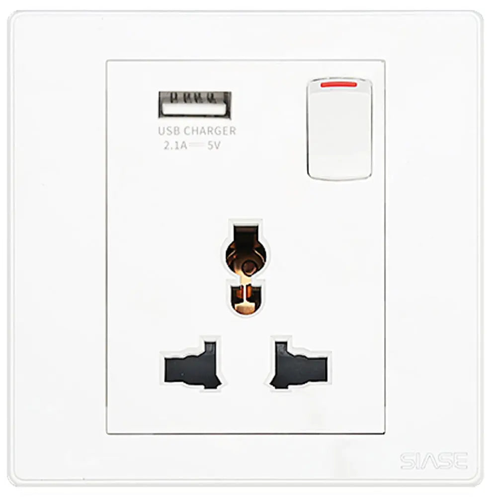 Switched Universal Socket With Usb BoB electrical