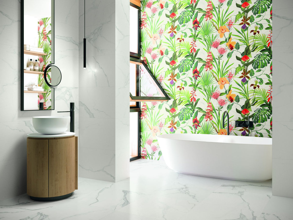 Tile Luna Matt Blanc 600×600