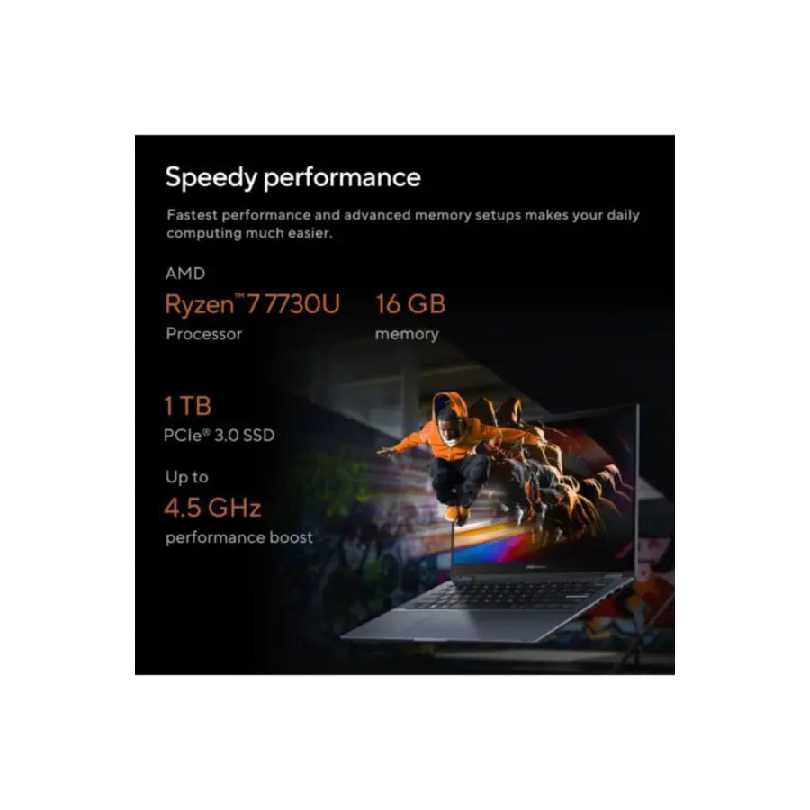 ASUS Vivobook S14 Flip Touch Laptop (Ryzen 7 7730U | 16GB RAM