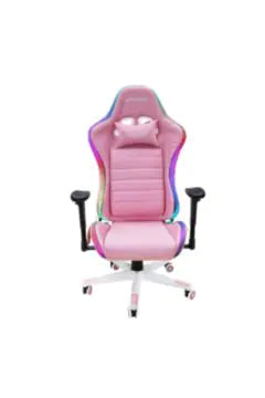 DRAGONWAR RGB Pro‑Gaming Chair with Remote Controller (Pink)