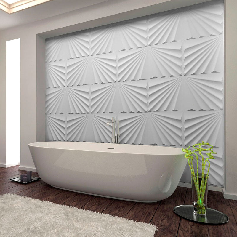 3D PVC Wall Panel – Matt White (D142)