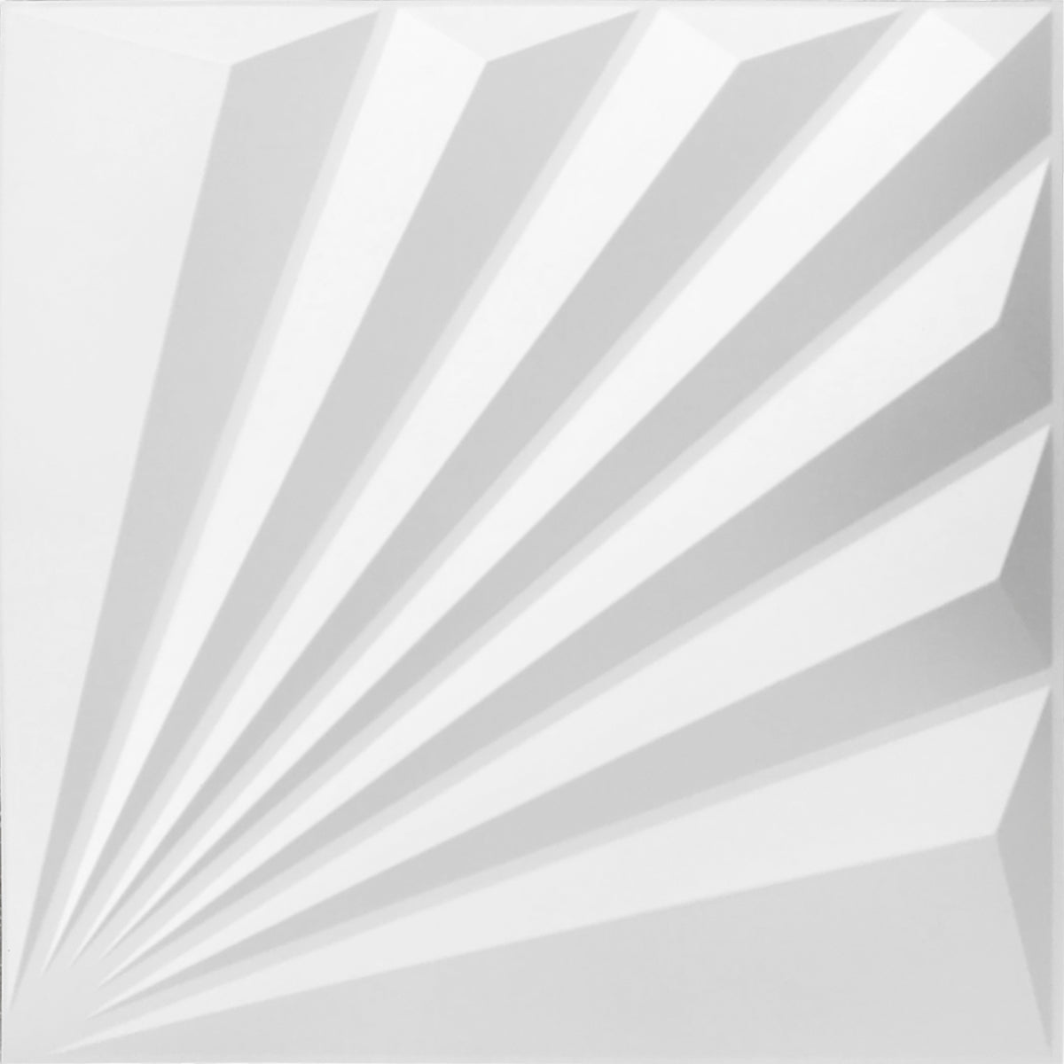 3D PVC Wall Panel – Matt White (D142)