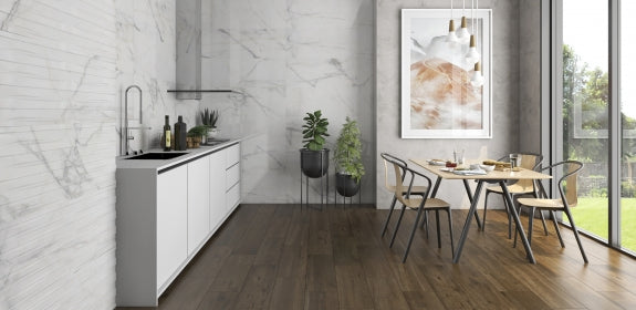400×1200 Delta Level White Tile