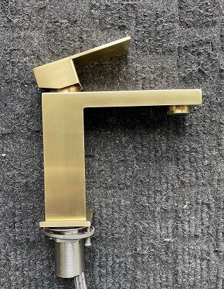 Basin Mixer (Brushed Gold) - Short
