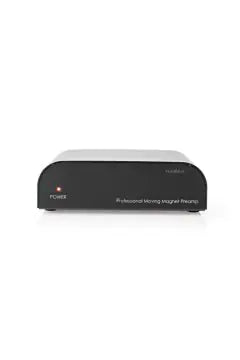Nedis – Preamplifier with 2× RCA Female Input & 1× RCA Female Output (Black)