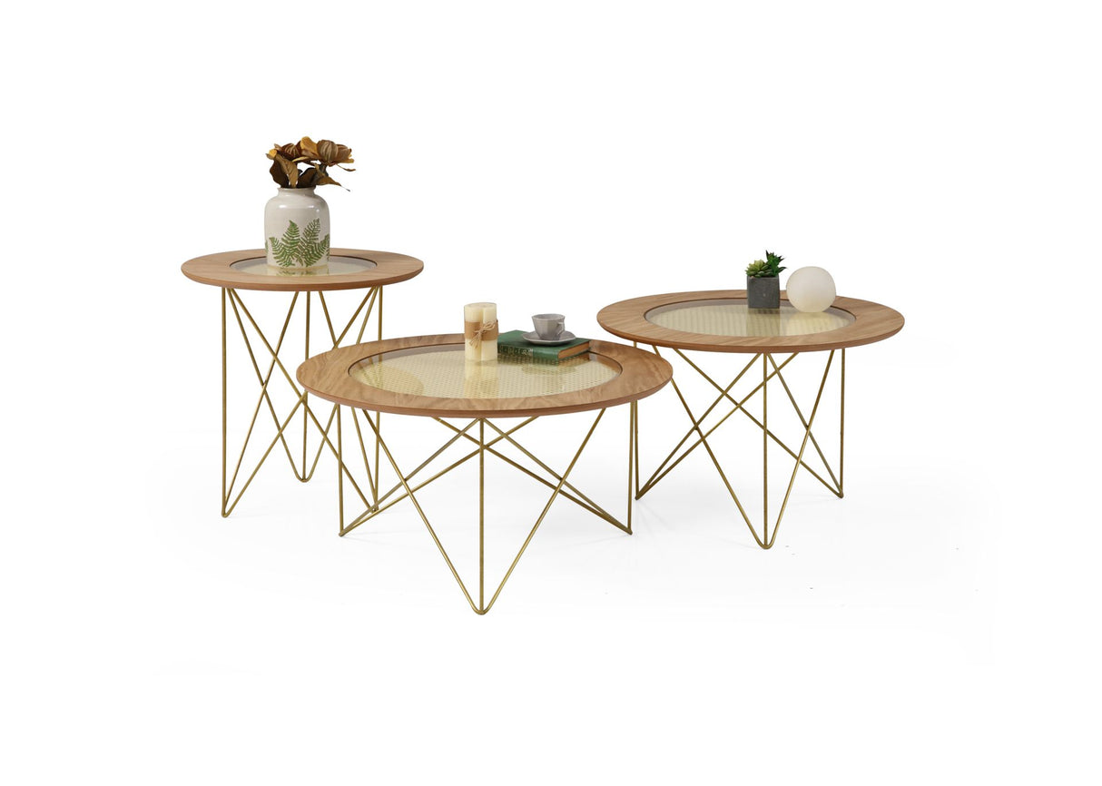Rattan Orta Center Table set