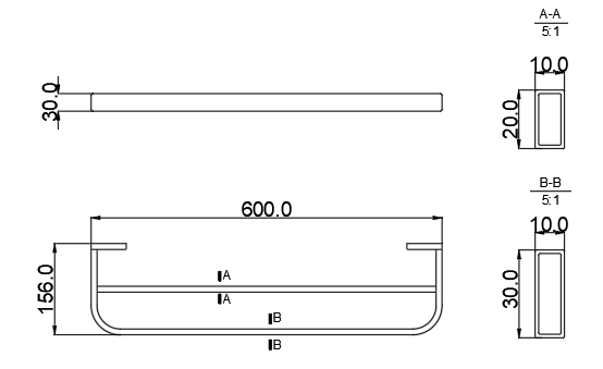 Double Towel Rack