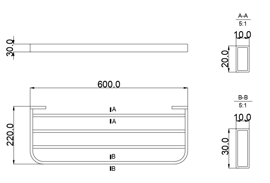 Double Towel Rack