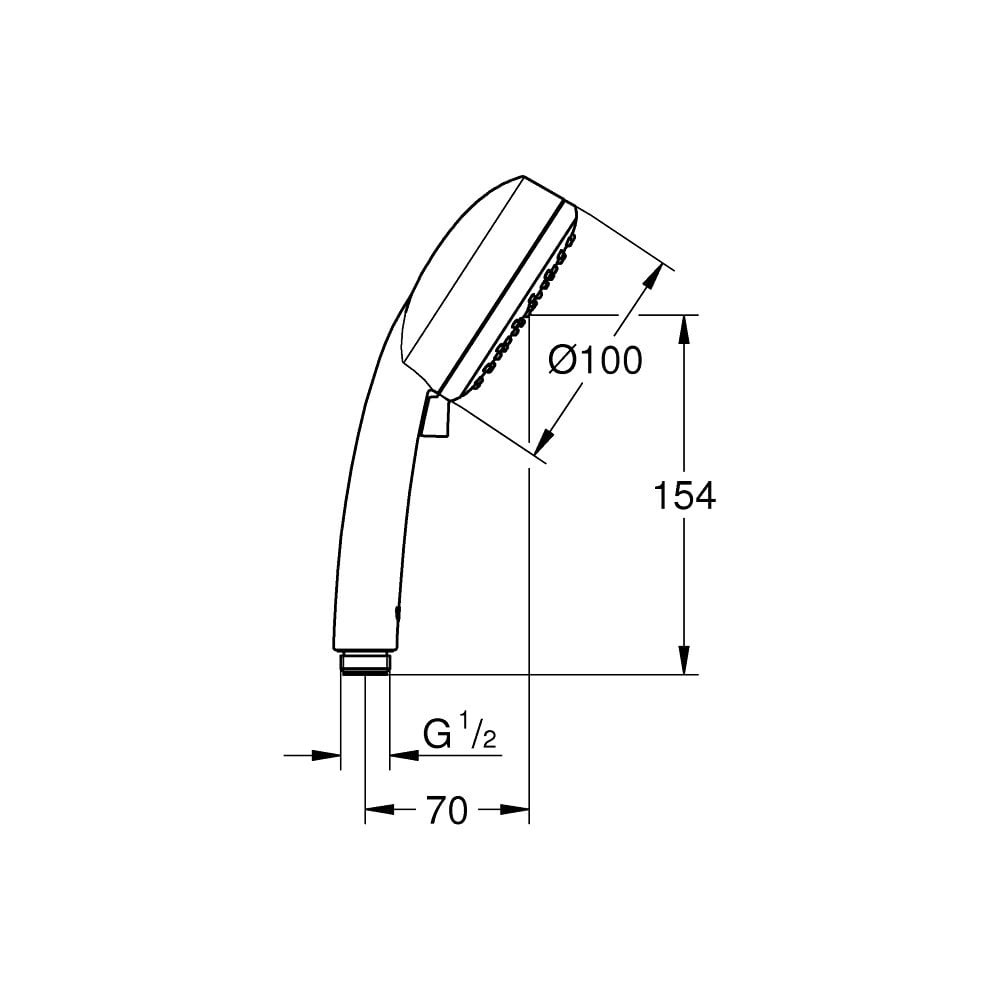 GROHE Tempesta Cosmopolitan 100 mm Shower Head