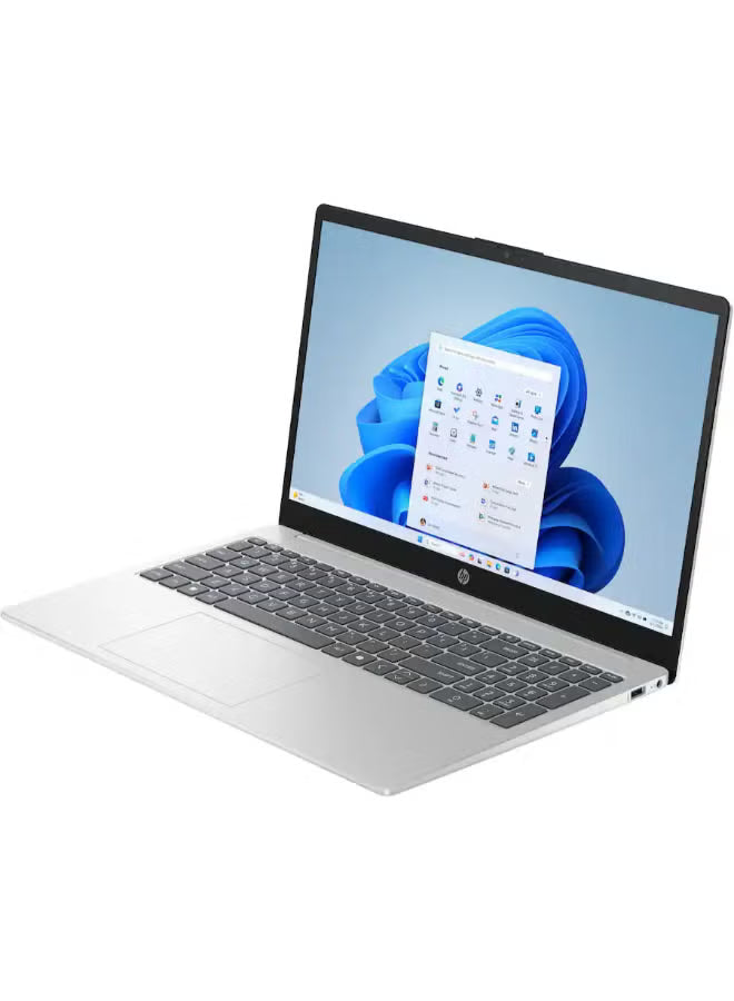 HP 15-fc0146dx 15.6-Inch FHD Touchscreen Laptop, AMD Ryzen 5 7520U, 8GB RAM, 512GB SSD, AMD Radeon Graphics, Windows 11 Home, English Keyboard, Natural Silver