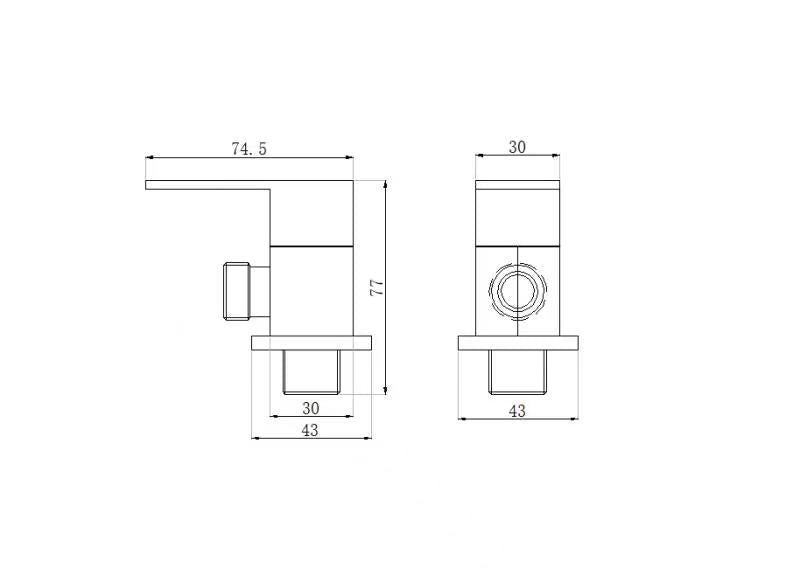 Brushed Gold Quarter-Turn Angle Valve