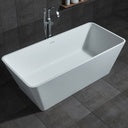 Solid Surface Freestanding Bathtub – Grey Matt