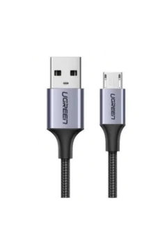 كابل UGREEN من نوع Micro-USB ذكر إلى USB 2.0 ذكر (أسود)