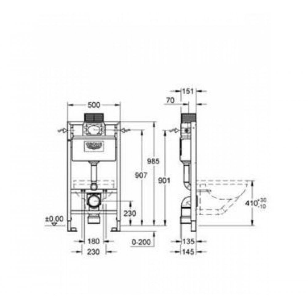GROHE Rapid SL WC Cistern – 1.0 m