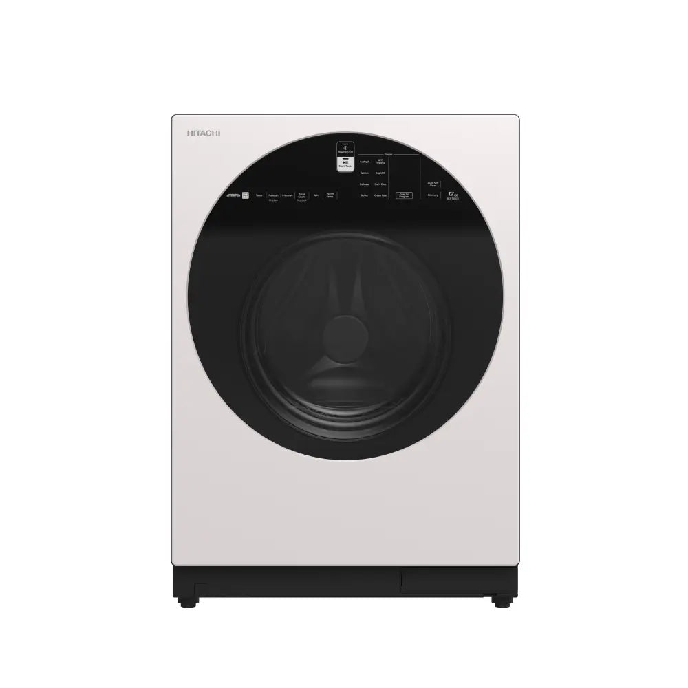 Hitachi Front Load Washer 12kg Inverter – White