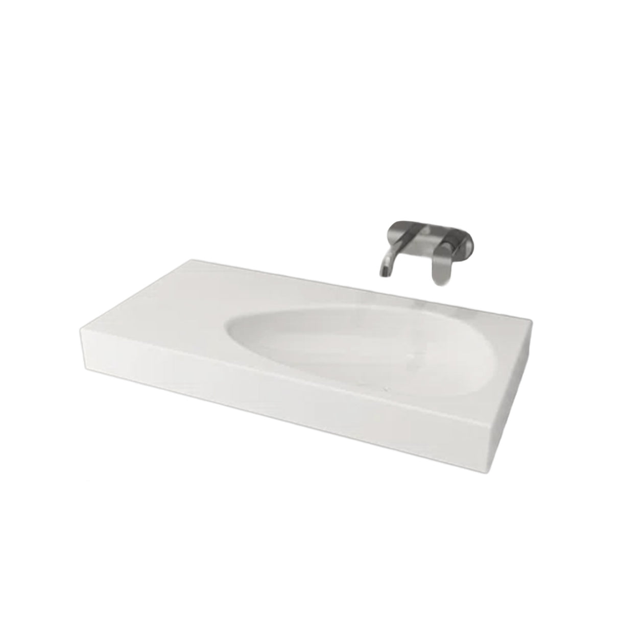 Etna Vanity Basin - 900x450, without tap & overflow hole