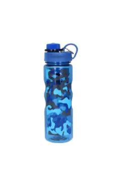 ROYALFORD | Water Bottle 600ML – Military Blue, Reusable with Wide Mouth & Clip