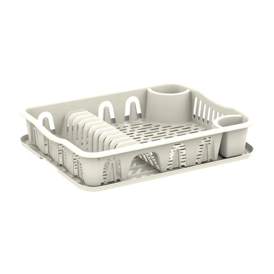 Cosmoplast Plastic Dish Drainer W/tray