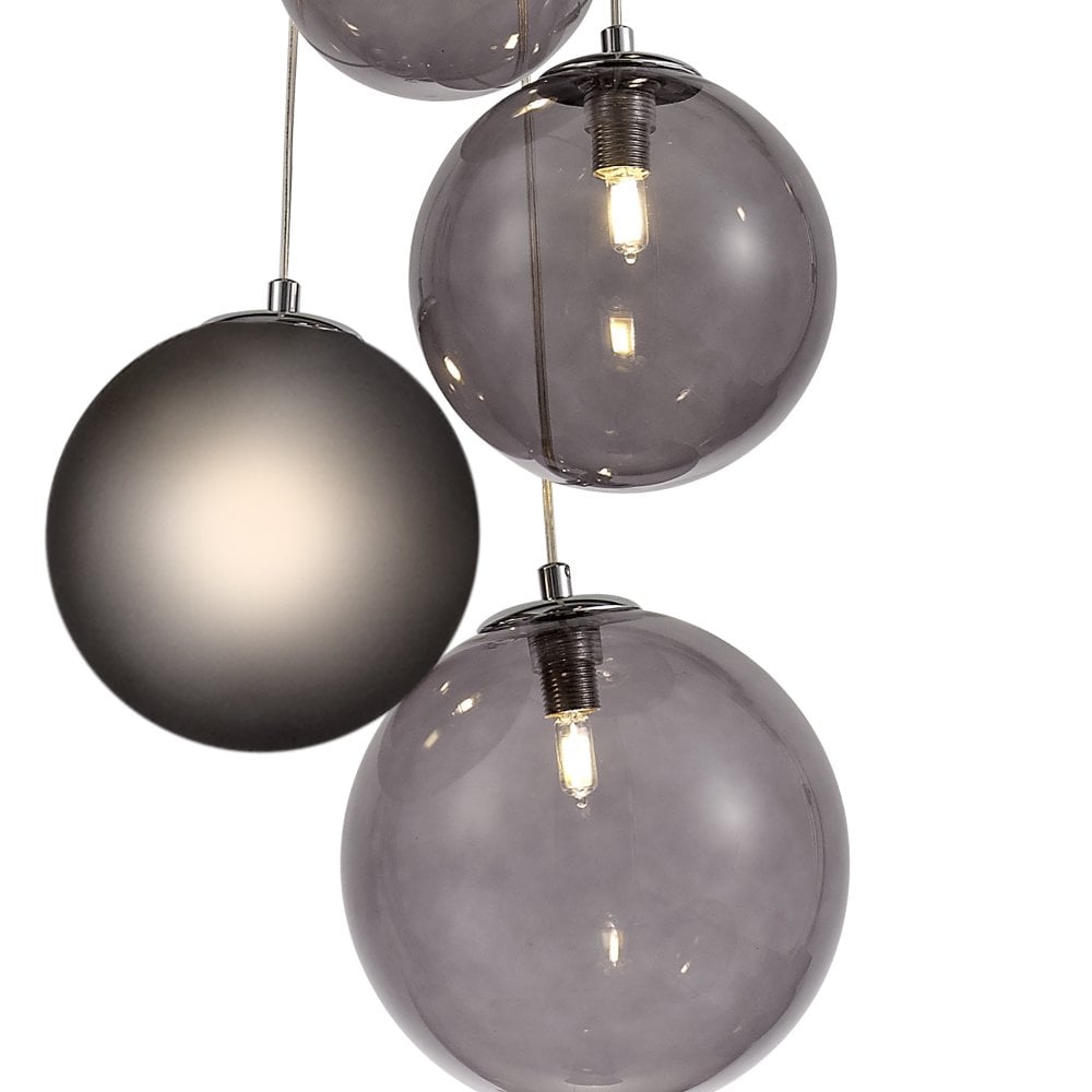 Pendant Lamp - 8110P/3 Smoky Grey D600 G4*3