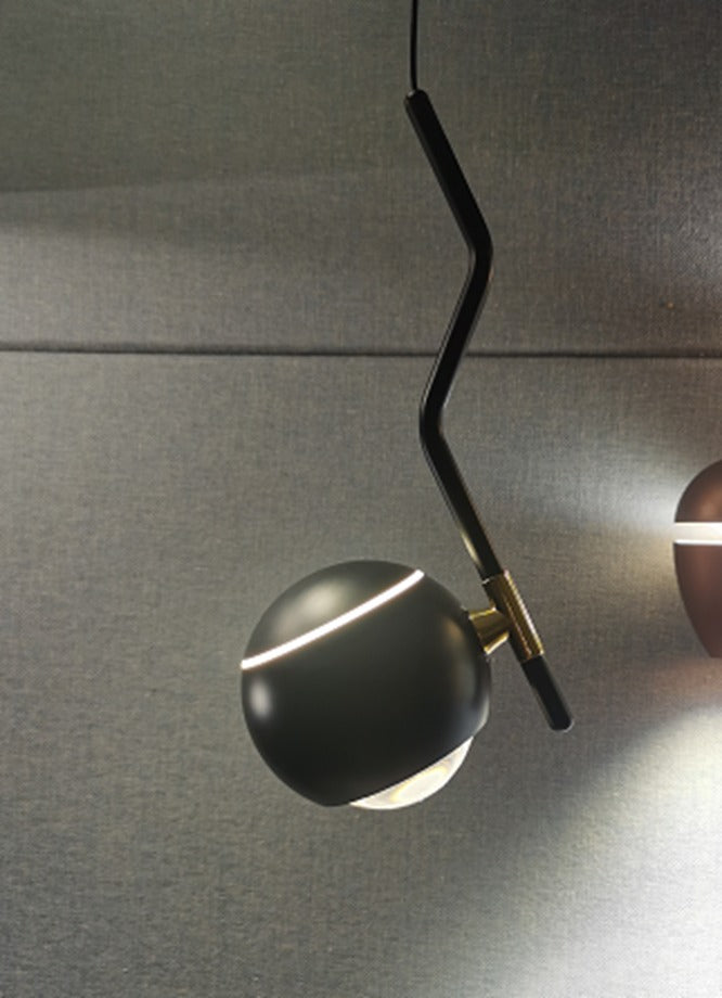 Pendant Lamp - 8896P Black D120 LED 8W