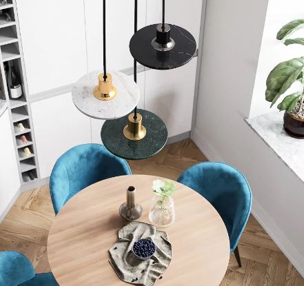 Pendant Lamp - 8115P/E D200-LED Black