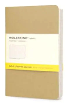 MOLESKINE | Cahier Squared Kraft Set of 3 – Pocket Size