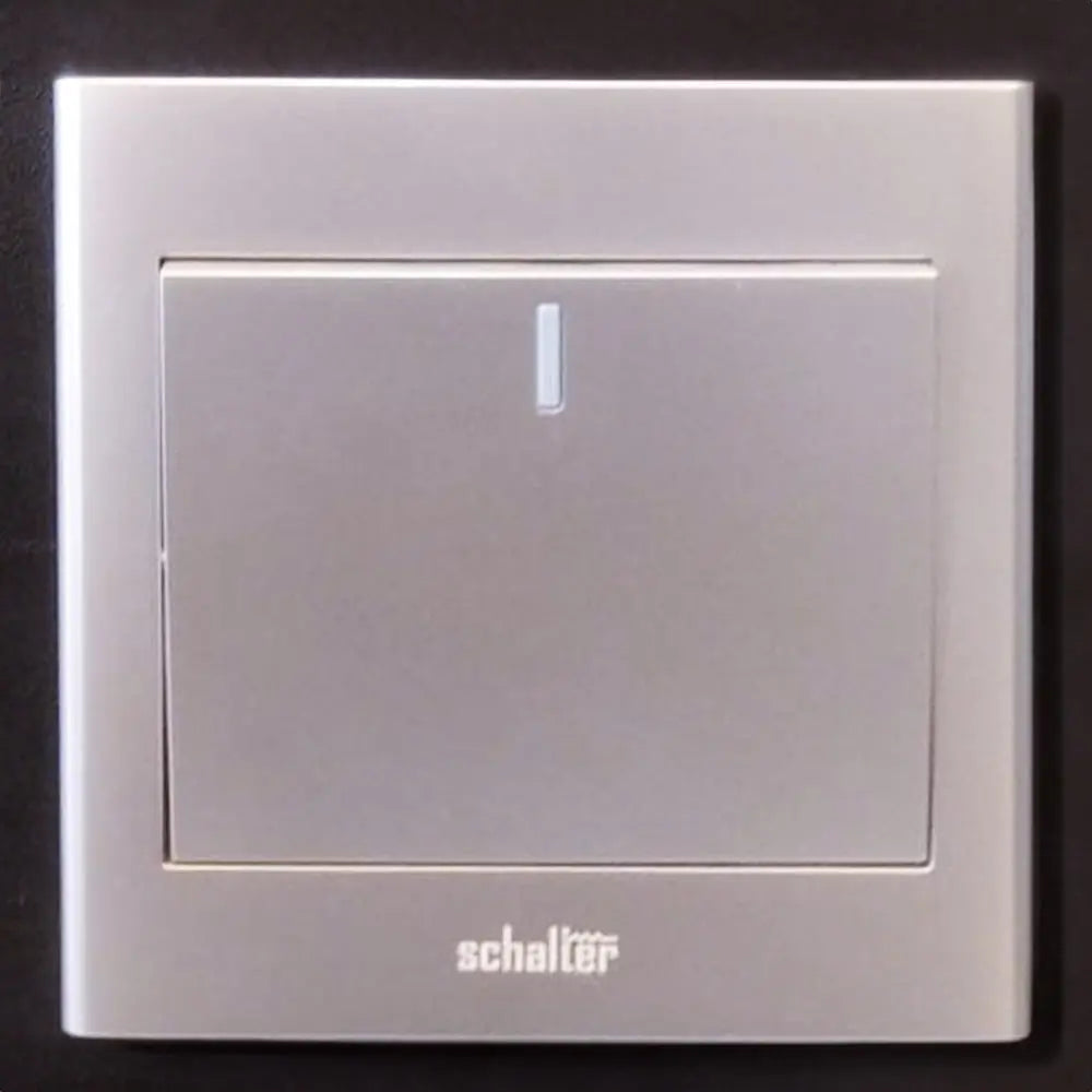 1 Gang 1 Way Switch Silver 250v BoB electrical