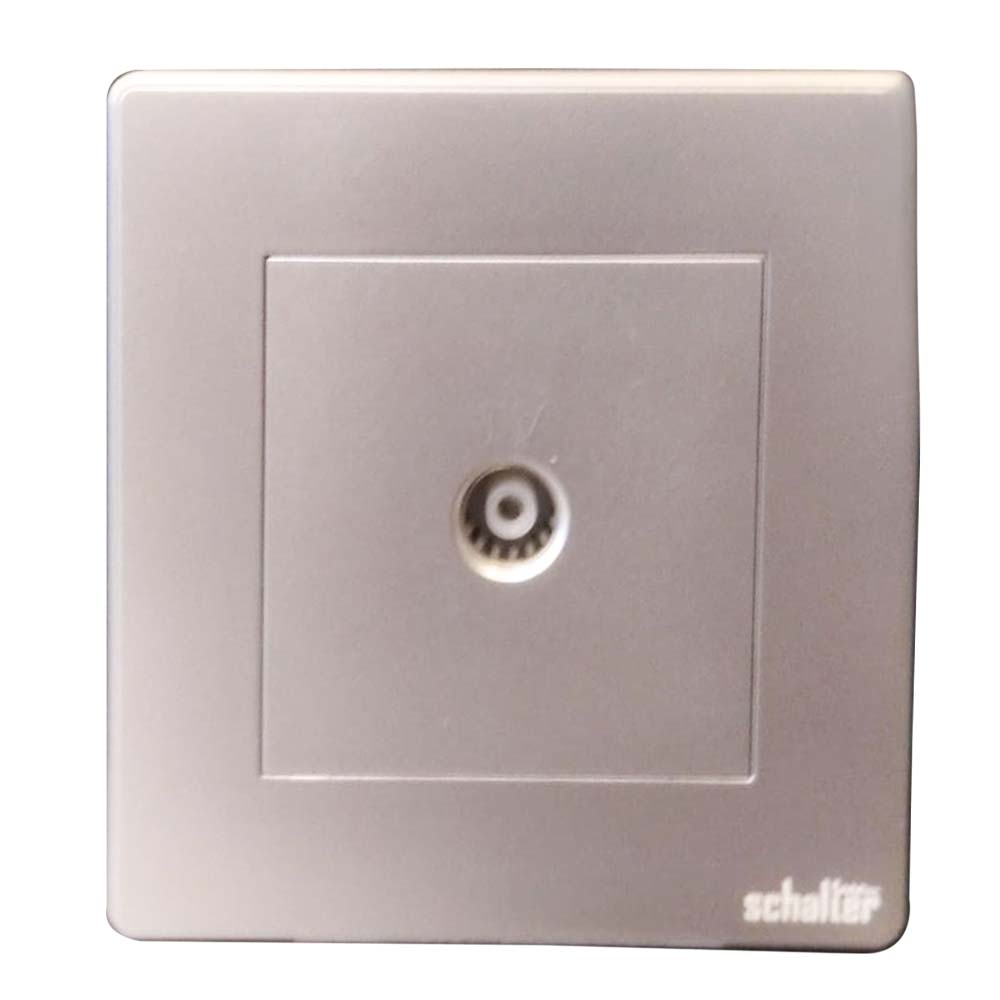 Silver V009 250v 1gang Tv Socket