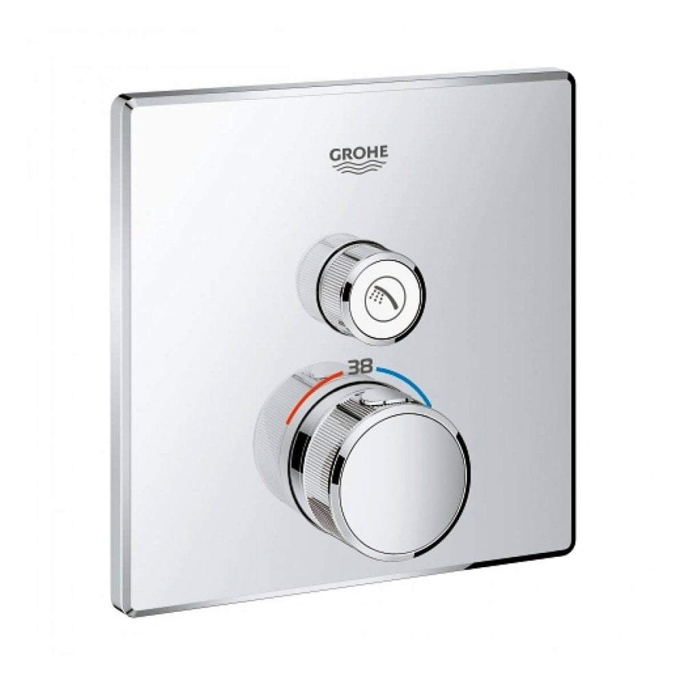GROHTHERM SMARTCONTROL Thermostat Square, 1 Control - GROHE