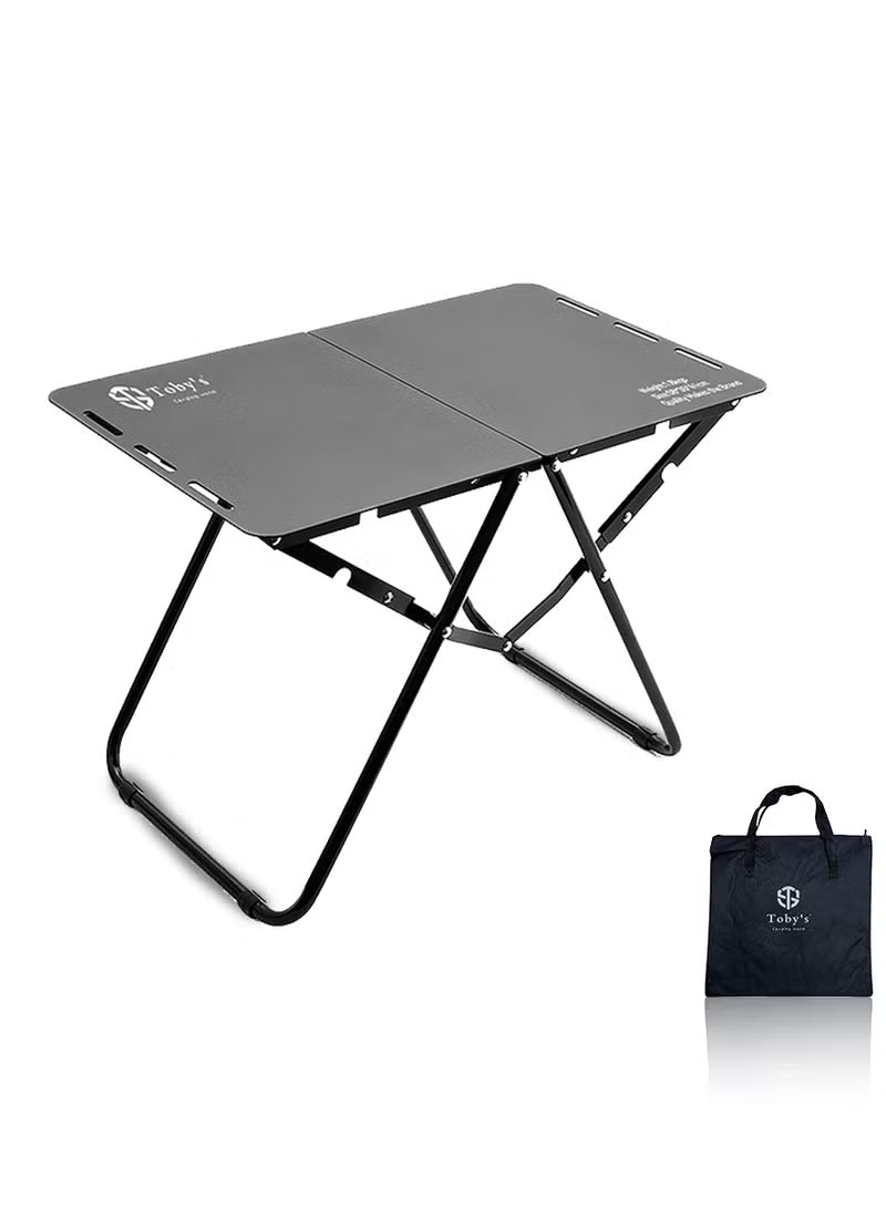 Toby’s Foldable Camping Table 03 – Lightweight Aluminium Portable Outdoor Picnic Table with Carry Bag