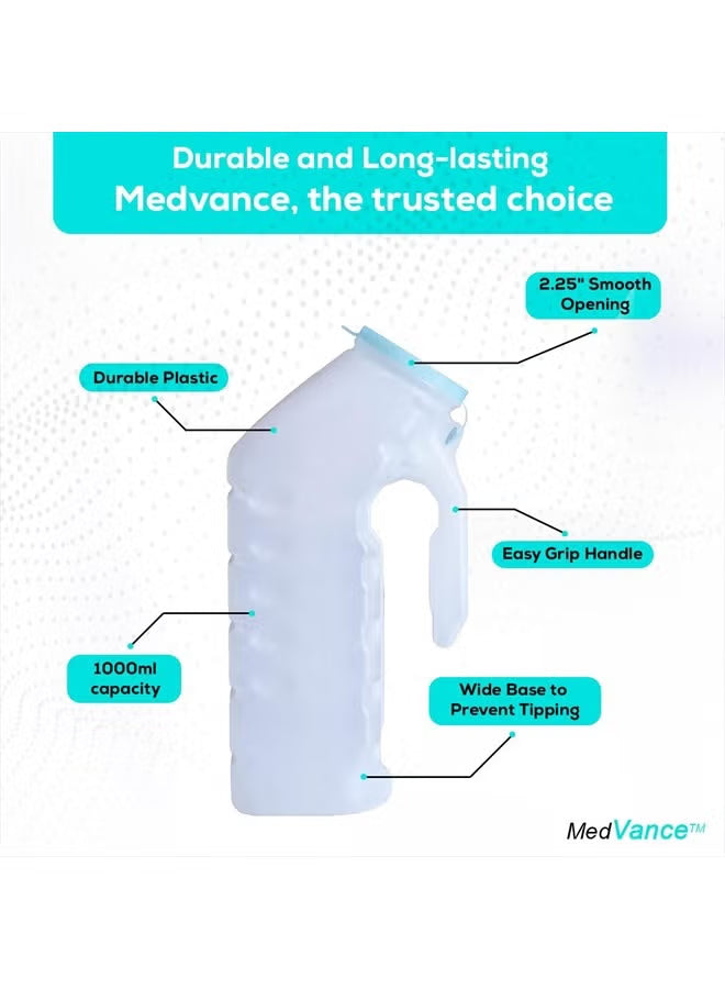 Men’s Urinals with Glow in the Dark Lid – 2 Pack