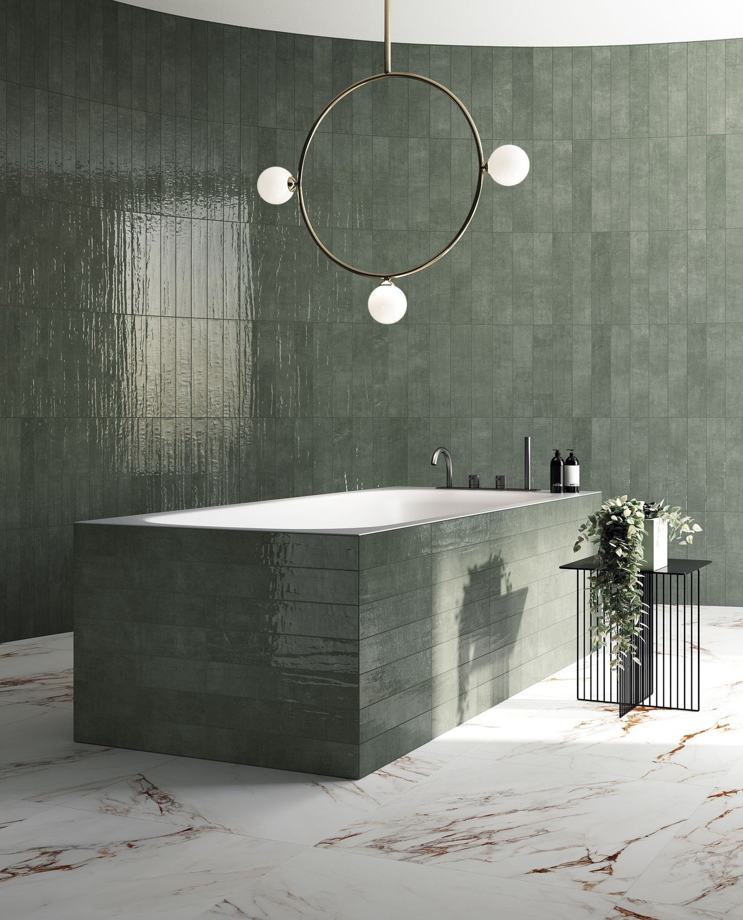 7.5×40 CF Pine Green Brick Tile
