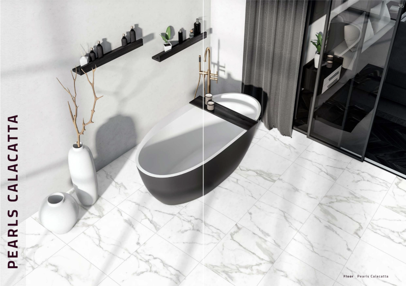 600x600mm 10SP Pearls Calacatta Tile
