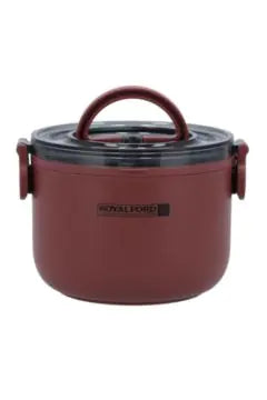 ROYALFORD Single Layer Round Lunch Box – 1.0L Stainless Steel Inner